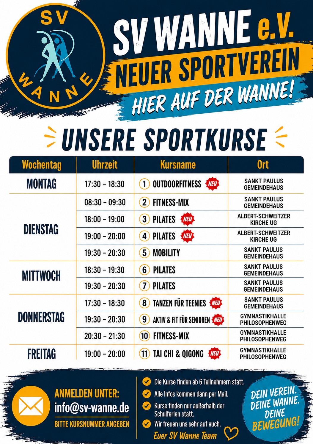 Kursübersicht 2026